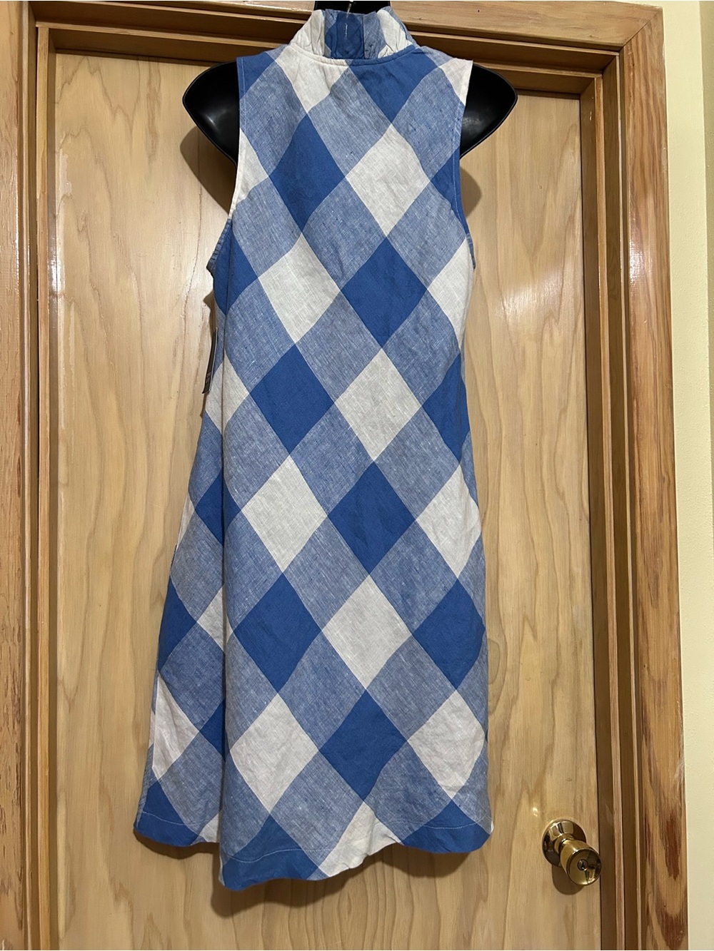 crown & ivy Beach Clouds Ruffle Neck Dress - Picture 2 of 4